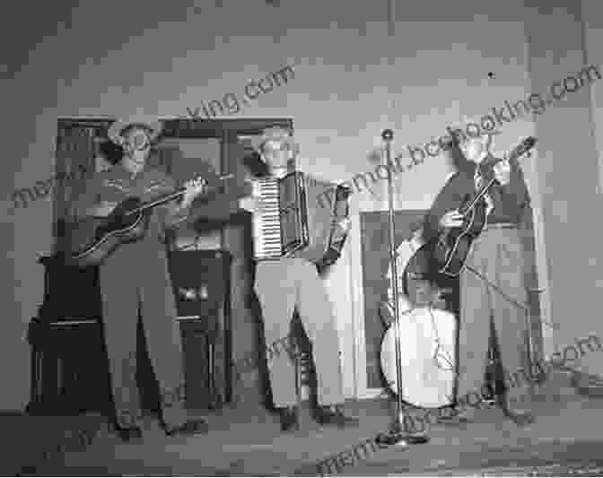A Black And White Photograph Of A Band Playing On Stage In The 1950s, With A Dimly Lit Audience Behind Them. Blood On The Stage 1950 1975: Milestone Plays Of Crime Mystery And Detection