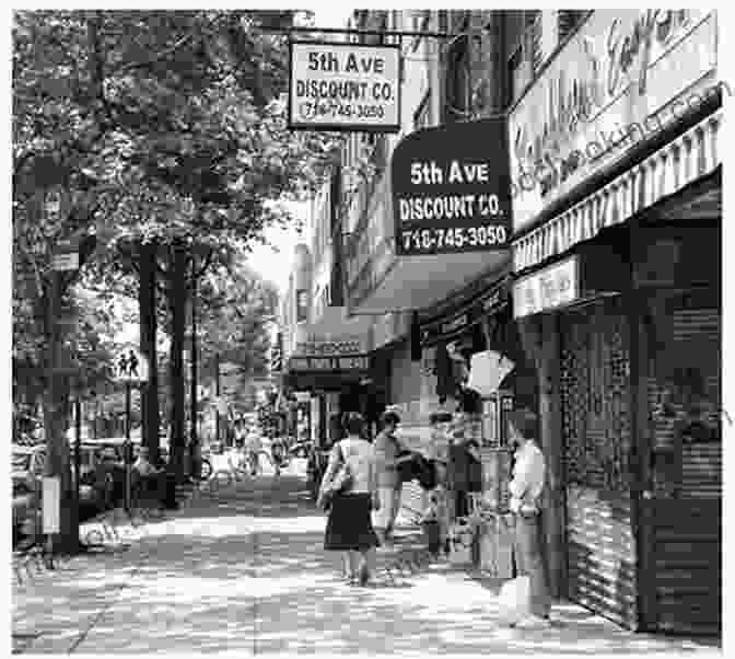 A Black And White Photograph Of A Street In Bay Ridge, Brooklyn. The Street Is Lined With Italian Restaurants, Bakeries, And Butcher Shops. New York City S Italian Neighborhoods (Images Of Modern America)