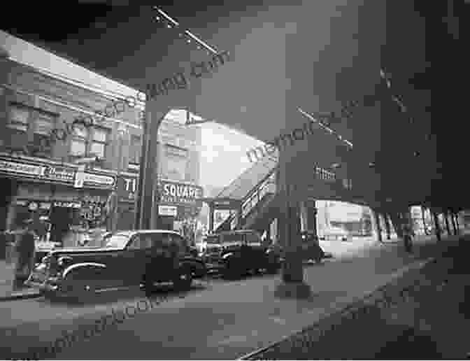 A Black And White Photograph Of A Street In Bensonhurst, Brooklyn. The Street Is Lined With Italian Restaurants, Bakeries, And Butcher Shops. New York City S Italian Neighborhoods (Images Of Modern America)