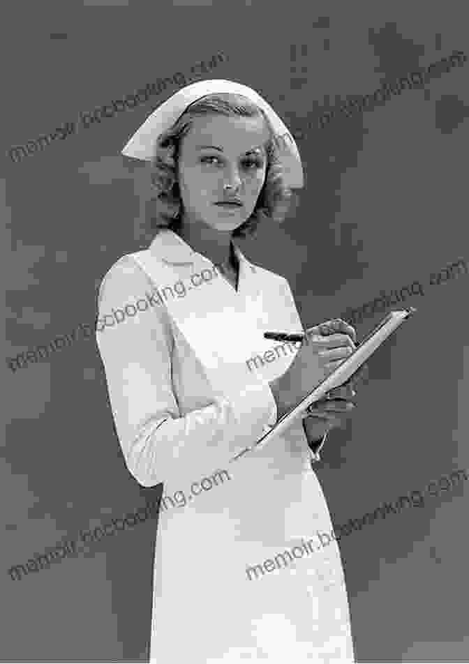 A Black And White Photograph Of Ann Marks In Her Nurse's Uniform, Her Eyes Reflecting Compassion And Dedication An Unusual Life Ann Marks