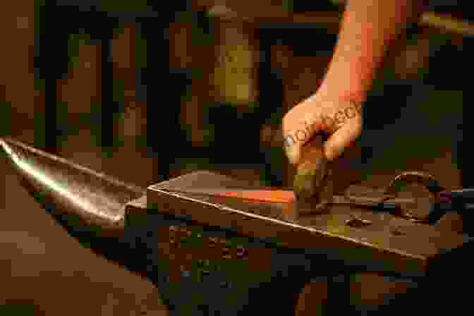 A Blacksmith Forging A Knife Blade Blacksmithing For Beginners: The Definitive Guide To Blacksmithing For Beginners