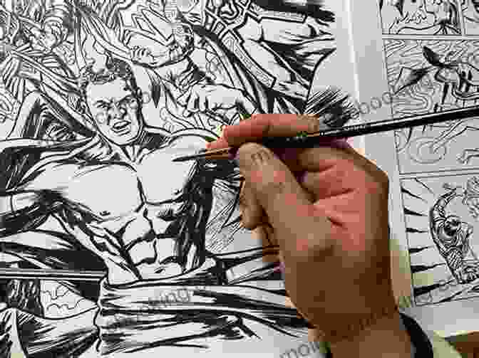 A Comic Artist Pencilling And Inking A New Comic Book. My Travels In Japan: A Comic Artist S Amazing Journey