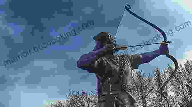 A Depiction Of Arash The Archer, Standing Tall With His Bow And Arrow At The Ready, Against A Backdrop Of The Ancient Persian Landscape. Arash The Archer: A Story From Ancient Persia