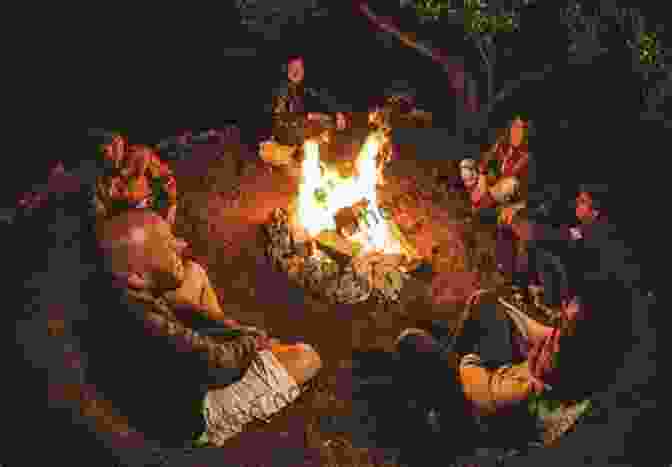 A Group Of Adults Sitting Around A Campfire, Listening To A Storyteller Bedtime Adventure Stories For Grown Ups