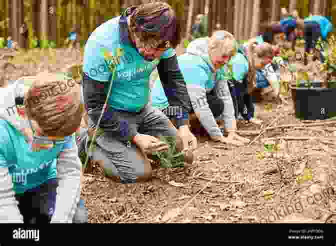 A Group Of Children Planting Trees In A Forest,森に木を植える子供たち Climate Courage: How Tackling Climate Change Can Build Community Transform The Economy And Bridge The Political Divide In America