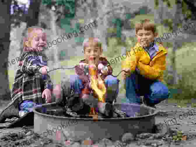 A Group Of Children Sitting Around A Campfire, Singing And Roasting Marshmallows. TEN POINT MEMORIES Stories From An Arkansas Camp