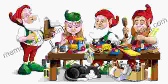 A Group Of Elves Working In Santa's Workshop Christmas Is Coming : Rhyming Bedtime Story Christmas For Kids