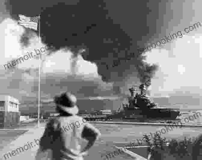 A Historic Photograph Depicting The Intense Bombing Of Pearl Harbor The Attack On Pearl Harbor: An Interactive History Adventure (You Choose: History)