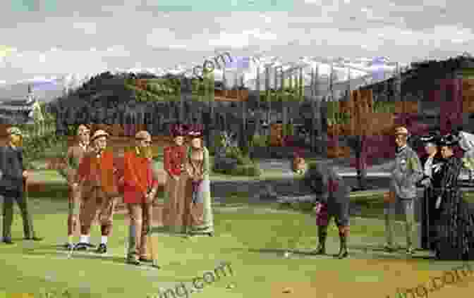A Historical Image Depicting The Early Days Of Golf In Scotland The Mystery Of Golf Arnold Haultain
