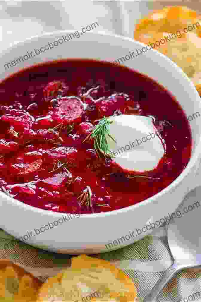 A Photograph Of A Bowl Of Borscht, A Traditional Russian Soup Made With Beets, Cabbage, And Meat. Mastering The Art Of Soviet Cooking: A Memoir Of Food And Longing