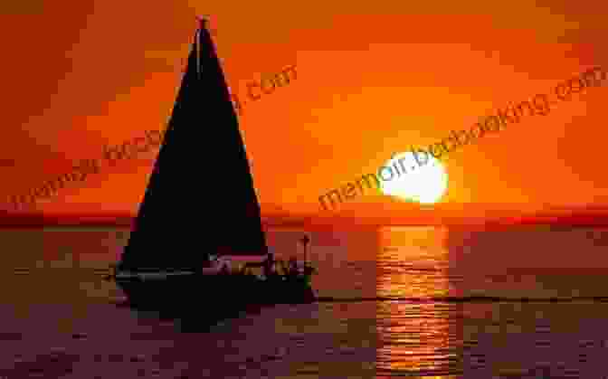 A Small Open Boat Sailing On A Tranquil Lake, With A Vibrant Sunset Sky In The Background The Dinghy Cruising Companion: Tales And Advice From Sailing A Small Open Boat
