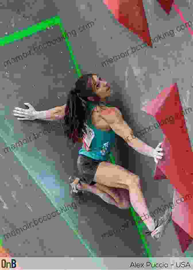 Alex Puccio Climbing A Challenging Rock Face With Determination And Focus, Showcasing Her Exceptional Skills And Passion For The Sport Thrill Seekers: 15 Remarkable Women In Extreme Sports (Women Of Power 1)