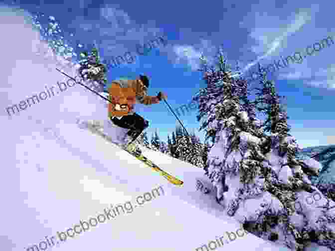 An Exhilarating Skier Gliding Down A Snowy Mountain Slope Passion For Skiing Baby Professor