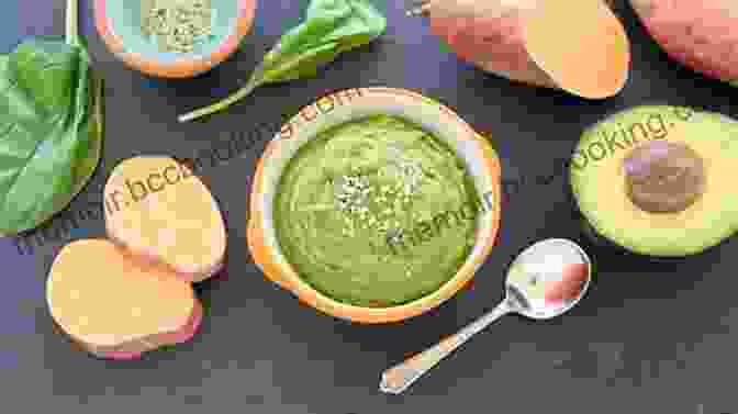 Avocado And Spinach Puree The Big Of Baby Led Weaning: 105 Organic Healthy Recipes To Introduce Your Baby To Solid Foods