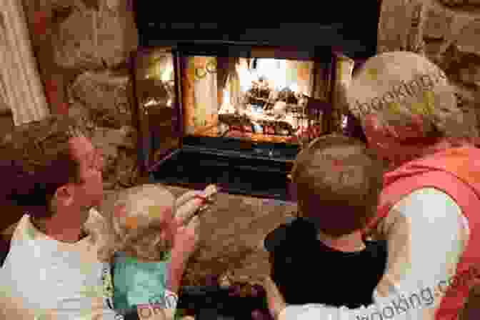 Children Gathered Around A Fireplace Listening To Christmas Bedtime Stories SANTA CLAUS ADVENTURES BUNDLE (3 In 1): Fun Christmas Bedtime Stories For Kids Christmas Jokes And More