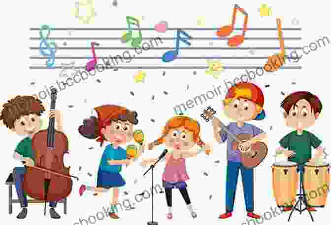 Children Singing And Playing Instruments Together, Surrounded By Illustrations Of Musical Notes And Traditional Instruments All About Korea: Stories Songs Crafts And More (All About Countries)
