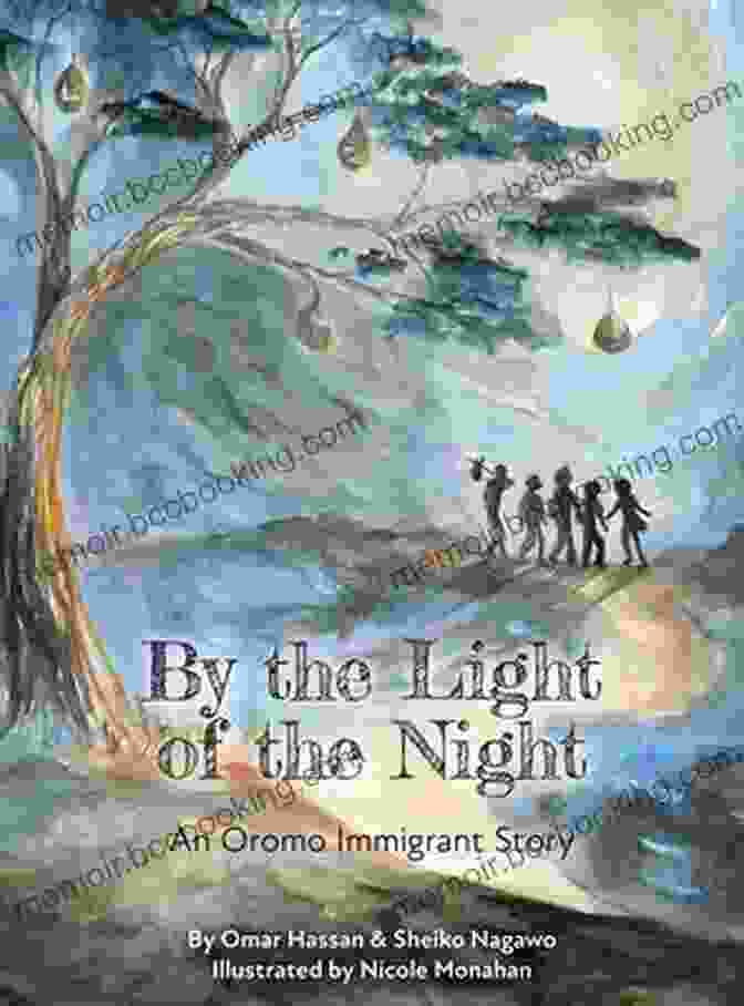 Cover Of An Oromo Immigrant Story Book Featuring A Close Up Of An Oromo Man In Traditional Attire, Set Against An Intricate Backdrop Of Ethiopian Patterns By The Light Of The Night: An Oromo Immigrant Story