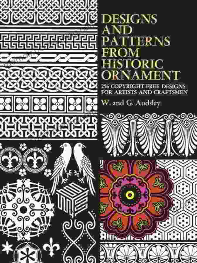 Cover Of The Book 'Designs And Patterns From Historic Ornament' Featuring Intricate Geometric Patterns On A Blue Background Designs And Patterns From Historic Ornament (Dover Pictorial Archive)