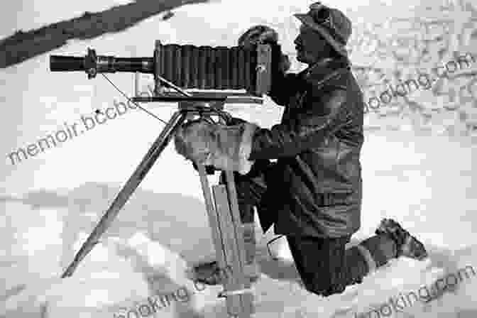 Herbert Ponting Setting Up His Cinematograph To Film The Expedition Herbert Ponting: Scott S Antarctic Photographer And Pioneer Filmmaker