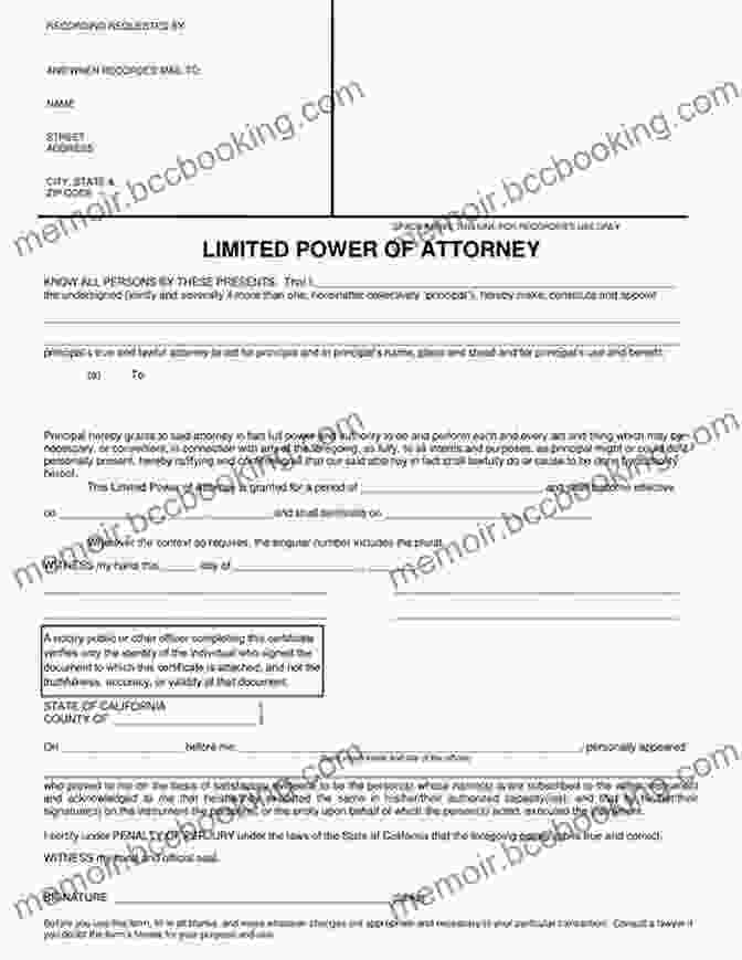 Image Of A Power Of Attorney Document The Inheritor S Guide: A Legal Financial And Emotional Guide For Adult Children Managing Their Parent S Legacy