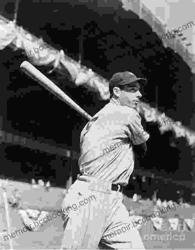Joe DiMaggio At Bat, Swinging The Bat, Surrounded By Other Players And Spectators. The Streak: How Joe DiMaggio Became America S Hero