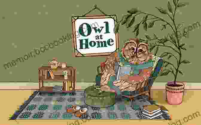 Owl At Home Book Cover, Featuring A Wise Owl Sitting In A Cozy Armchair, Surrounded By Books And A Warm Glow Owl At Home (I Can Read Level 2)