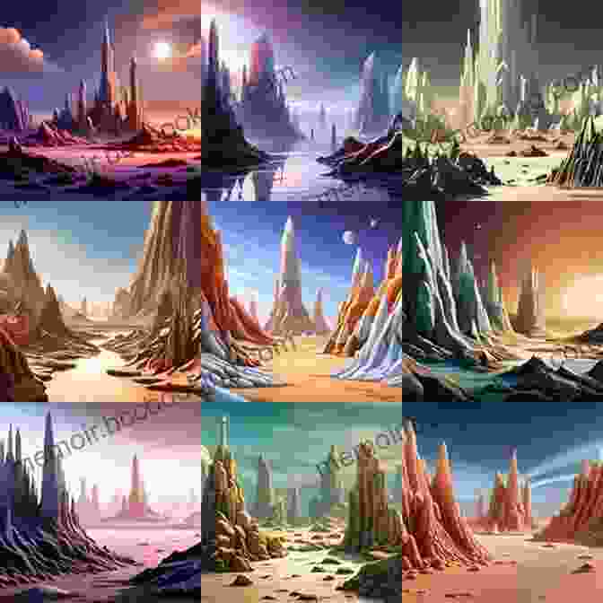 Panoramic View Of The Alien Landscape Of Crakair, Featuring Towering Spires Of Iridescent Crystal, Lush Bioluminescent Forests, And Rivers Of Molten Energy. JORG: A Sci Fi Alien Romance (Mail Free Download Brides Of Crakair 3)