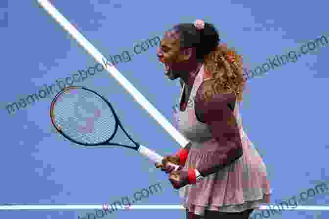 Serena Williams Holding A Tennis Racquet And Looking Determined I Look Up To Serena Williams