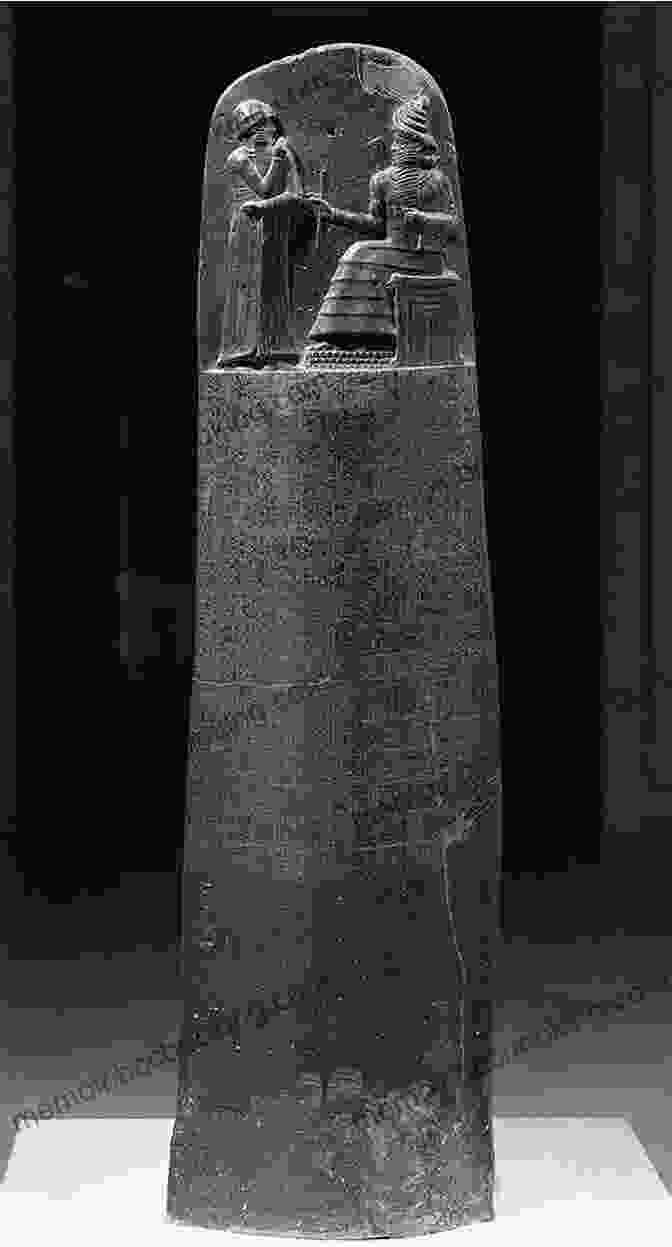 Stele Of The Code Of Hammurabi, A Towering Pillar Of Black Diorite Inscribed With Cuneiform Script Great King Hammurabi And His Code Of Law Ancient History Illustrated Children S Ancient History