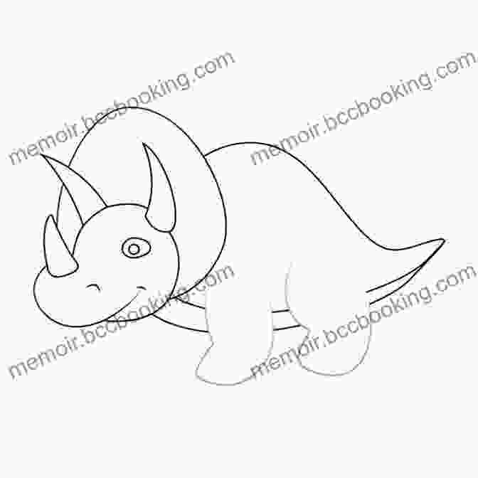 Step By Step Guide To Drawing A Triceratops, Making It Accessible For Young Artists 1 And 2 And 3 And 4 Draw Your Scary Dinosaur (Brain Power ON Activity For Kids)