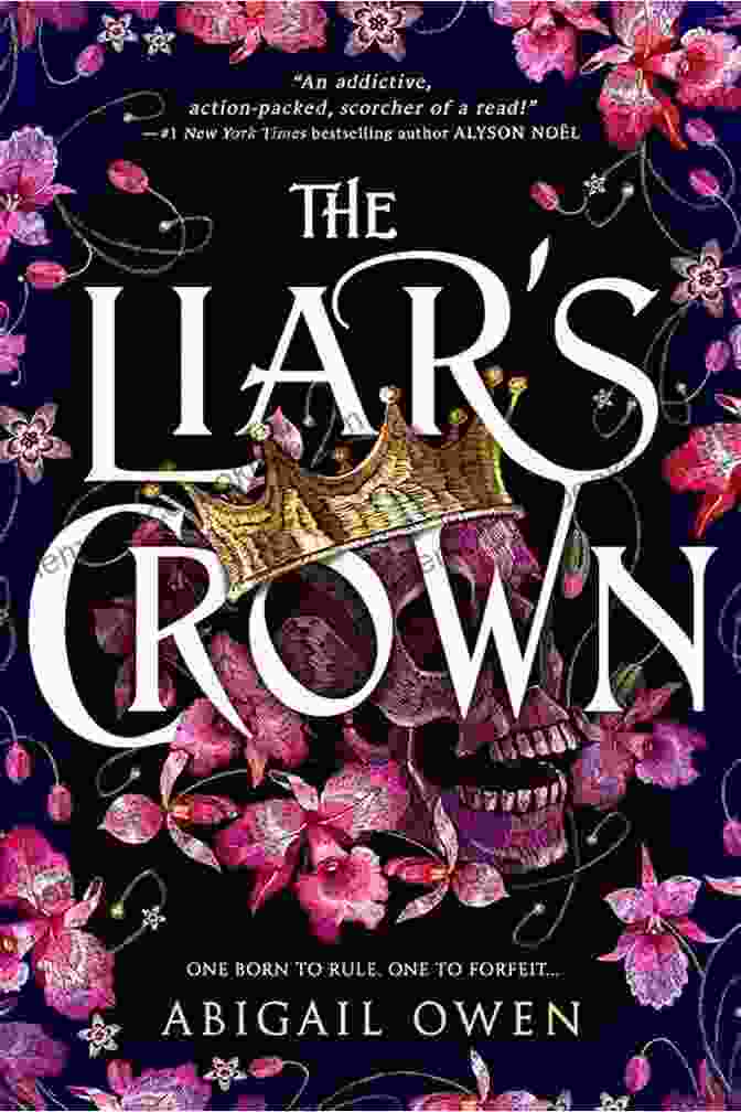 The Liar's Crown Book Cover, Featuring A Woman With A Crown And Shattered Glass The Liar S Crown Abigail Owen