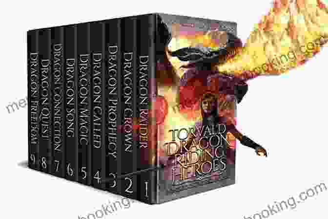 Torvald Dragon Riders Nine World Boxset Cover Image Featuring A Majestic Dragon Soaring Over A Castle Torvald Dragon Riders: Nine World Boxset