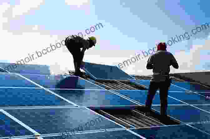 Workers Installing Solar Panels On A Rooftop,屋上にソーラーパネルを設置する作業員 Climate Courage: How Tackling Climate Change Can Build Community Transform The Economy And Bridge The Political Divide In America