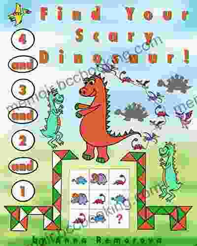 1 And 2 And 3 And 4 Find Your Scary Dinosaur : Spot The Difference Mazes Magic Cubes Matching Patterns Puzzles Shapes Find The Shadow (Brain Power ON Activity For Kids)